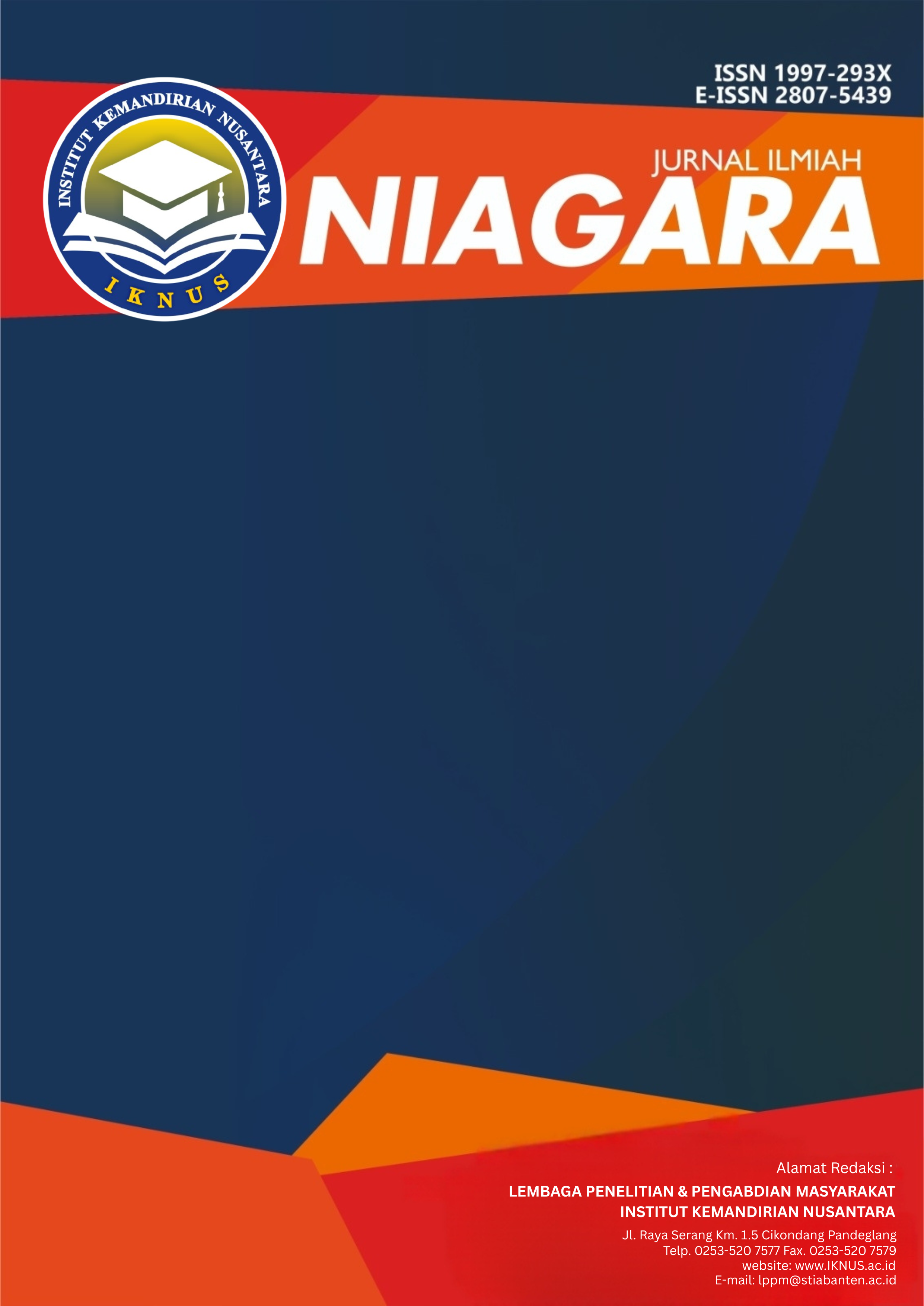 					View Vol. 17 No. 2 (2025): Vol. 17 No.2, Desember 2025 : Jurnal Ilmiah Niagara
				